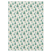 Modern Christmas trees festive holiday tablecloth テーブルクロス (正面)
