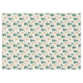 Modern Christmas trees tablecloth red green gold テーブルクロス (正面(横))