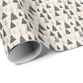 Modern Christmas Trees Wrapping Paper ラッピングペーパー (ロールコーナー)