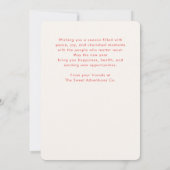 Modern Christmas Typography Company シーズンカード (裏面)