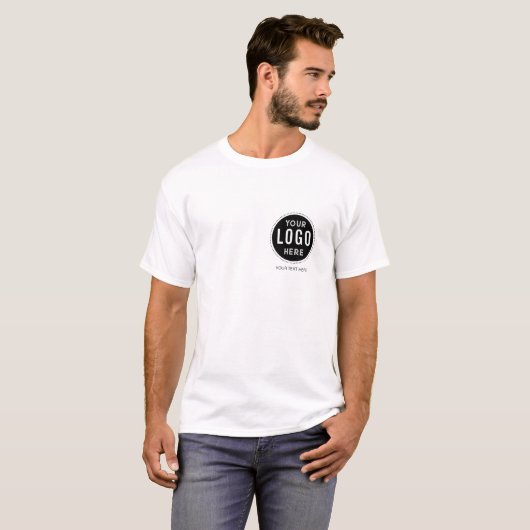 Modern Circle Logo With Text Tシャツ (正面フル)