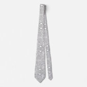 Modern Circuit Board Necktie - B&W Tech Geek ネクタイ (正面)