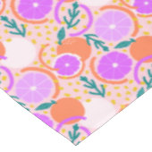 Modern Citrus Fruit Confetti Summer Pink Lemonade テーブルクロス (アングル)