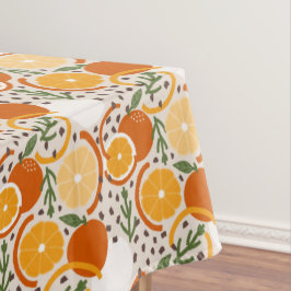 Modern Citrus Fruit Confetti Summer Retro Kitchen テーブルクロス