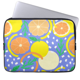 Modern Citrus Fruit Geometric Amalfi Coast ラップトップスリーブ