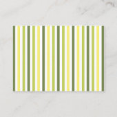 Modern Citrus Wildflower Stripe QR RSVP エンクロージャーカード (裏面)