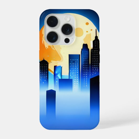 Modern City Skyline iPhoneケース (裏面)