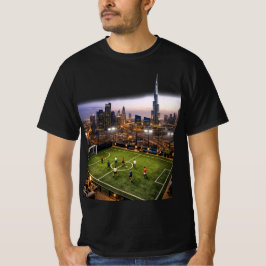 Modern City Skyline Night Lights Graphic T-Shirt Tシャツ