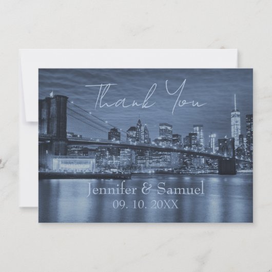Modern City Skyline Thank You  (正面)