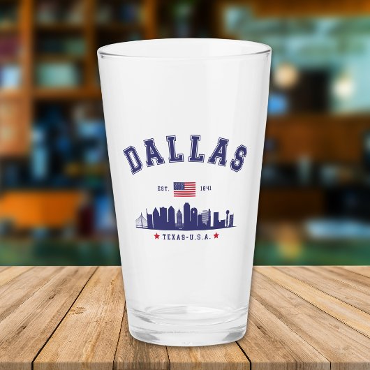 Modern Cityscape of Dallas Texas タンブラーグラス