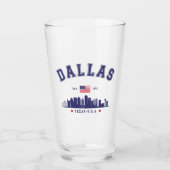 Modern Cityscape of Dallas Texas タンブラーグラス (正面)