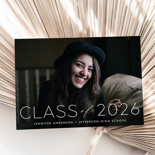 Modern Class of 2023 オーバーレイ写真 卒業 案内状