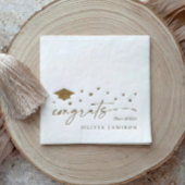 Modern Class of 2026 Congrats Graduation Party 箔ナプキン