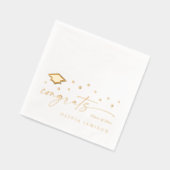 Modern Class of 2026 Congrats Graduation Party 箔ナプキン (左)