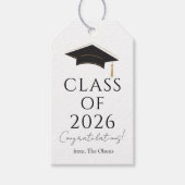 Modern Class of 2026 Gift Tag ギフトタグ (正面)