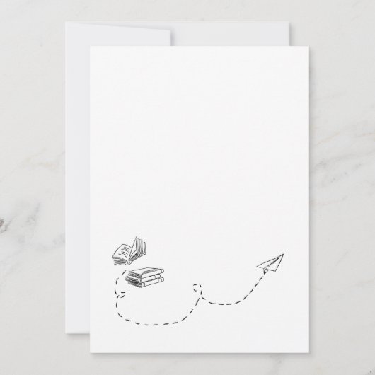 Modern Class of 2026 Graduation Announcement 案内状 (裏面)