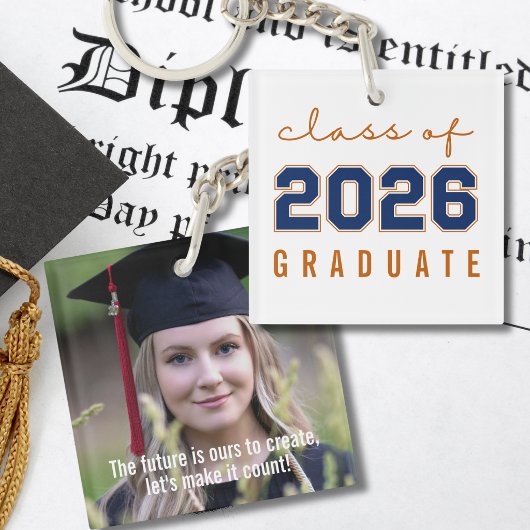 Modern Class of 2026 Graduation Keepsake  キーホルダー