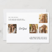 Modern Class of 2026 Multi Photo Graduation  案内状 (裏面)