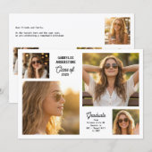 Modern Class of 2026 Multi Photo Graduation  案内状 (正面/裏面)