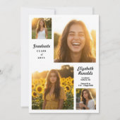 Modern Class of 2026 Multi Photo Graduation Party 招待状 (正面)