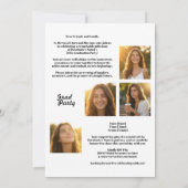 Modern Class of 2026 Multi Photo Graduation Party 招待状 (裏面)