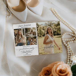 Modern Class of 2026 Photo Graduation Invite 招待状