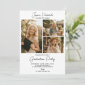 Modern Class of 2026 Photo Graduation Invite 招待状 (スタンド正面)