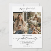 Modern Class of 2026 Photo Graduation Invite 招待状 (正面)