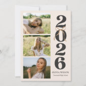 Modern Class of 2026 Photo Graduation Party 招待状 (正面)