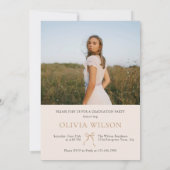 Modern Class of 2026 Photo Graduation Party 招待状 (裏面)