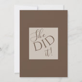 Modern Class of 2026 Photo Minimal Graduation  招待状 (裏面)