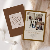 Modern Class of 2026 Photo Minimal Graduation  招待状