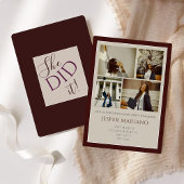 Modern Class of 2026 Photo Minimal Graduation  招待状