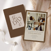 Modern Class of 2026 Photo Minimal Graduation  招待状