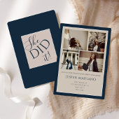 Modern Class of 2026 Photo Minimal Graduation  招待状