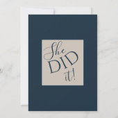 Modern Class of 2026 Photo Minimal Graduation  招待状 (裏面)