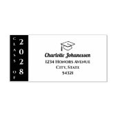 Modern Class of Graduation Mailing Address ラバースタンプ (インプリント)