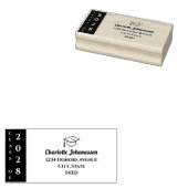 Modern Class of Graduation Mailing Address ラバースタンプ (押印)