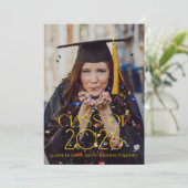 Modern Class Year Custom Photo Graduation Party 招待状 (スタンド正面)