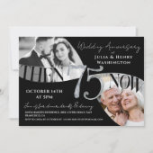 Modern Classic 75th Wedding Anniversary 招待状 (正面)