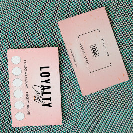 Modern Classic Beauty Spa Script Loyalty Card ロイヤリティカード