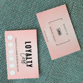 Modern Classic Beauty Spa Script Loyalty Card ロイヤリティカード