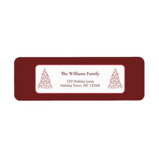 Modern Classic Christmas Elegant ラベル (正面)