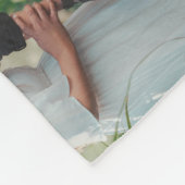 Modern Classic Christmas Photo Elegant フリースブランケット (角)