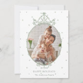 Modern Classic Frame Happy Holidays Photo         シーズンカード (正面)