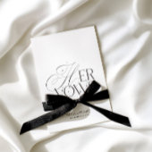 Modern Classic Her Vows Wedding Vow Book カード