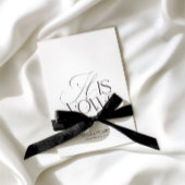 Modern Classic His Vows Wedding  カード