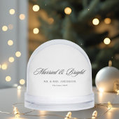 Modern Classic Married and Bright Newlywed Gift