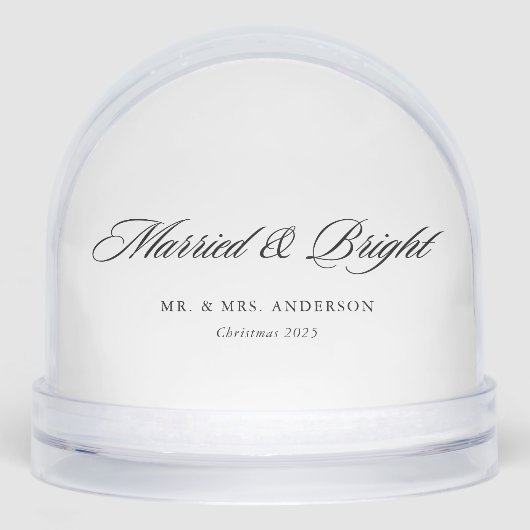 Modern Classic Married and Bright Newlywed Gift (正面)