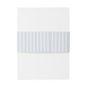 Modern Classic Stripes Dusty Blue Vintage Wedding 招待状ベリーバンド (裏面例)